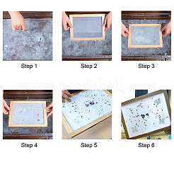 DIY Papierhandwerk handgemachte Materialpackungen. mit Netz und Vlies&nbsp;DIY-WH0224-29B