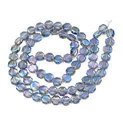 Fili di perle di vetro traslucido placcatura&nbsp;X-EGLA-N002-27-D03