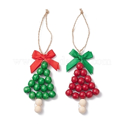 Weihnachtsbäume Holzanhänger Dekorationen&nbsp;HJEW-JM04353