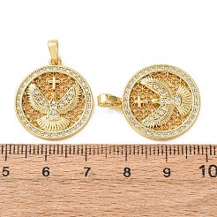 Pendentifs en laiton zircon cubique transparent&nbsp;KK-A304-06G