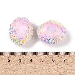 Perles de strass en argile polymère lumineuses faites à la main&nbsp;CLAY-H003-05C