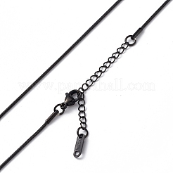 Collana a catena tonda in acciaio inossidabile 304 per uomo e donna&nbsp;NJEW-K245-016E