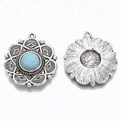 Tibetischer stil Aluminium Anhänger & Charms&nbsp;X-PALLOY-R113-002-RS