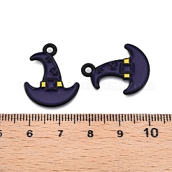 Anhänger aus Emaille mit Sprühfarbe für Halloween-Motive&nbsp;ENAM-T020-09L