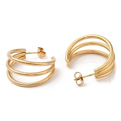 Boucles d'oreilles rondes en acier inoxydable 304&nbsp;STAS-D085-12G