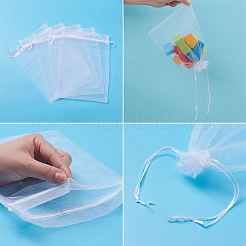 Sacs-cadeaux en organza avec cordon de serrage&nbsp;X-OP-R016-17x23cm-04