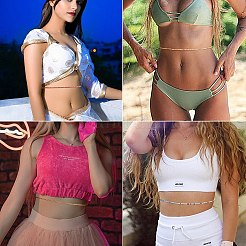 8 stücke 8 farben sommer schmuck taille perle&nbsp;AJEW-SZ0002-26
