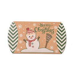 Boîtes d'oreiller de bonbons en carton sur le thème de noël&nbsp;CON-G017-02E
