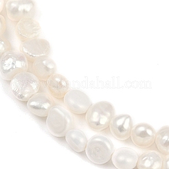 Fili di perle di perle d'acqua dolce coltivate naturali&nbsp;PEAR-P064-19D-09A