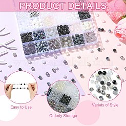 Kits zur Herstellung von Halsketten und Armbändern aus der Schwarz-Weiß-Serie zum Selbermachen&nbsp;DIY-CJ0001-75