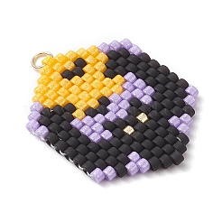Pendenti con perline di vetro a tema Halloween&nbsp;PALLOY-MZ00873-01