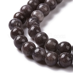 Abalorios de jade natural de mashan hebras&nbsp;DJAD-6D-34