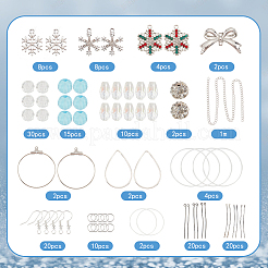 Weihnachts-Schneeflocken-DIY-Ohrring-Bastelset&nbsp;DIY-SC0022-79
