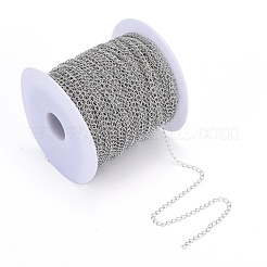 Chaînes en laiton torsadées&nbsp;CHC-Q001-5x4mm-P