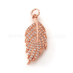 Pendentifs avec zircon cubiques à micro-pavés en laiton&nbsp;KK-I672-11