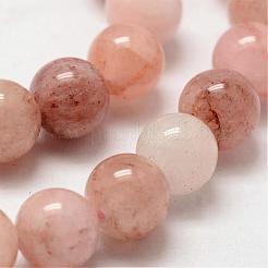 Natur morganite runde Perle Stränge&nbsp;G-O143-05-8mm