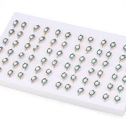 Ohrstecker aus Messing mit Naturperlen&nbsp;PEAR-N020-06R
