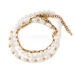 3 Stück 3-teiliges Armbandset mit Reiskorn-&nbsp;GM5907