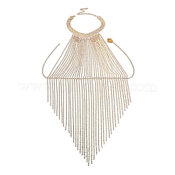 Collier à pampilles en alliage de cristal strass bijoux chaînes de corps sexy&nbsp;WGE5461-01