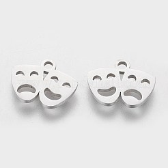 Anlaufgeschützte Charms aus Edelstahl 201&nbsp;STAS-S105-T156