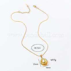 Collier élégant avec pendentif en forme de feuille double couche en acier inoxydable et perles en plastique pour femme&nbsp;PM8297