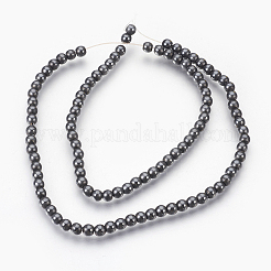 Electroplate non magnetici ematite sintetico fili di perline&nbsp;G-F585-C09-4mm