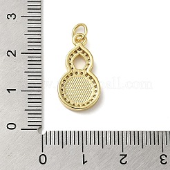 Pendentifs avec zircon cubiques à micro-pavés en laiton&nbsp;KK-Q808-26G