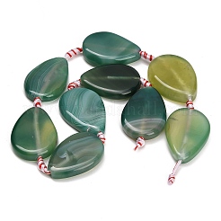 Agate à bandes naturelles / brins de perles d'agate à rayures&nbsp;GG-CBA367E-01A