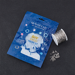 Kits de fabrication de bijoux à partir de chaînes de trombones&nbsp;DIY-SC0014-49P