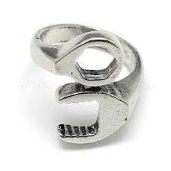 Verstellbare Legierungsmanschettenfingerringe&nbsp;RJEW-S038-009