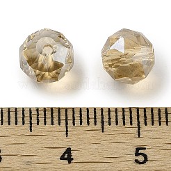 Perles de verre rondes galvanisées&nbsp;EGLA-A043-01-PL02