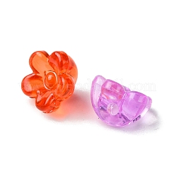 100pcs 4 estilos de cuentas acrílicas transparentes&nbsp;TACR-FS0001-45