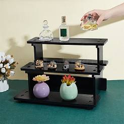 1 Beutel 3-stufige Holz-Displayständer für Kosmetik&nbsp;ODIS-PH0002-02