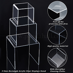 Display per montanti in acrilico da 6 pz 3 stili&nbsp;ODIS-WH0029-44