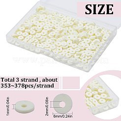 Perle piatte tonde polimero a mano di argilla&nbsp;CLAY-SC0001-58A-04