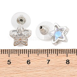 Damenohrstecker aus Messing&nbsp;KK-CBA6599-02P