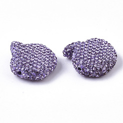 Handgemachte Fimo-Perlen Strass&nbsp;RB-T017-07C