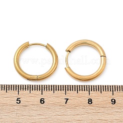 202 Creolen aus Edelstahl&nbsp;LS-EJEW-F111A-18mm-G
