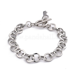 Bracciali a catena in acciaio inossidabile 304 anti-ossidazione&nbsp;BJEW-P237-08P