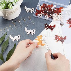 Fabrication de boucles d'oreilles bricolage&nbsp;DIY-NB0005-81