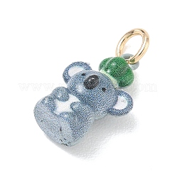 Pendentifs d'émail en laiton &nbsp;KK-CBAE20A-01C-G