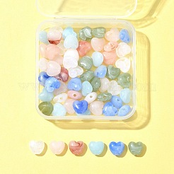 60pcs 6 Farben undurchsichtige Acrylperlen&nbsp;MACR-FS0001-69