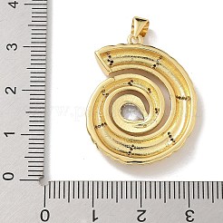 Anhänger aus Messing und Glas&nbsp;KK-M300-05G-01
