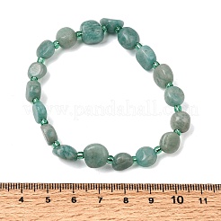Bracciali di perline amazzonite naturali&nbsp;GG-CBA05D5-02B-07