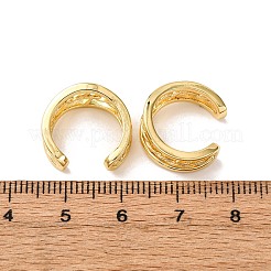 Manschettenohrringe aus Messing in dreifacher C-Form&nbsp;EJEW-D332-05E-G