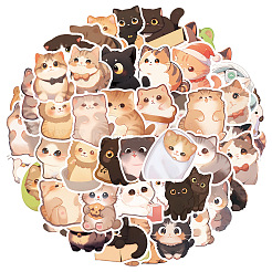 Papieraufkleber mit Cartoon-Katze&nbsp;PW-WGE7006-01