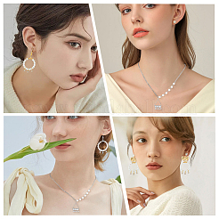 50 breloque strass en laiton 2 couleurs&nbsp;KK-BBC0022-02