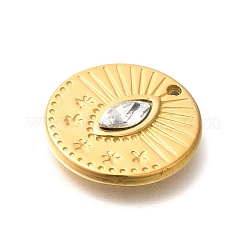 Pendentifs en strass en acier inoxydable 304 avec placage ionique (IP)&nbsp;STAS-I321-14G
