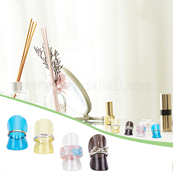 40 Stück 4 Farben Kunststoff-Schmuckring-Displaybretter&nbsp;KY-PH0001-47
