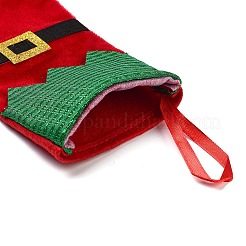 Décoration de bas de Noël en feutre et pendentif en fer&nbsp;LS-DJEW-K027-01B-01